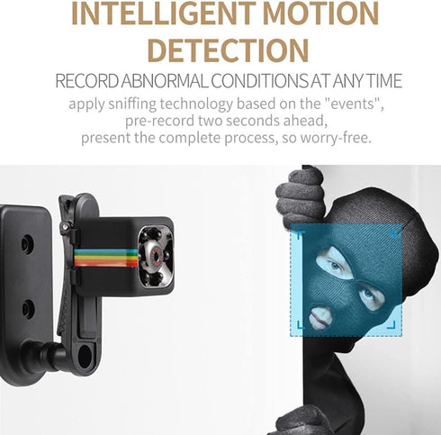 Spy Camera Hidden Camera, Portable Tiny Rechargeable Battery Powered HD 1080P Mini Camera, Night Vision Motion Activated