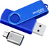 WesData 64GB USB 2.0 Flash Drive and 1 USB C Adapter, Thumb Drive