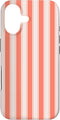Urban Classic Trends Cute Peach Salmon Coral Classic Vertical Stripe Pattern Case for iPhone 17