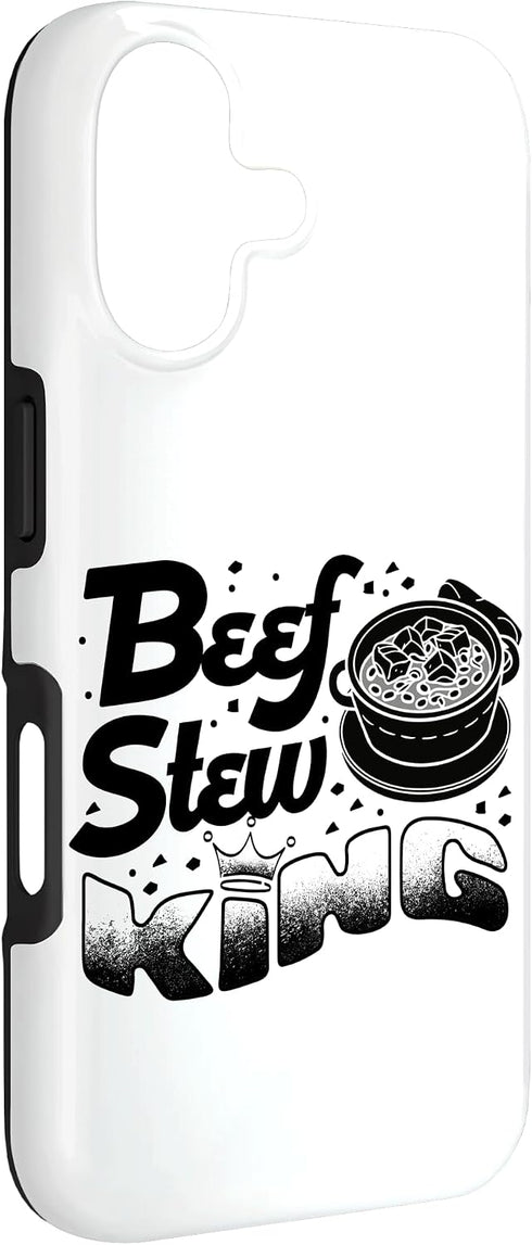 Beef Stew Meat Lover Hearty Comfort Meal Designs 17 Beef Stew King Meat Lover Crown Legend Icon Case for iPhone