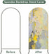 Jnbasdffb 7.2 Yellow Grey Wedding Arch Cover, Stretchy Spandex Arch Backdrop Stand Covers FT, Abstract Oil Painting