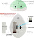 Hamster Shape Wireless Mouse - Cartoon Portable Animal Optical Cordless Mice for Travel, School Kids Gift (Green)