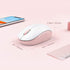 seenda 2.4G Noiseless Wireless Mouse with USB Receiver for PC, Tablet, Laptop - Pink & White