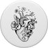 Funny Heart Anatomy Flowers PopSockets Swappable PopGrip, Anatomical Heart and Human Design