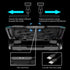 ICE COOREL Gaming Laptop Cooling Pad 15-17.3 Inch, Stand with 6 RGB Fans, Adjustable Height, LCD Screen, 2 USB Ports,