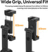 ULANZI MA54 1/4" Phone Tripod Mount Adapter with Dual Cold Shoes & QR Plate, Cell Phone Holder for Tripod with Screw