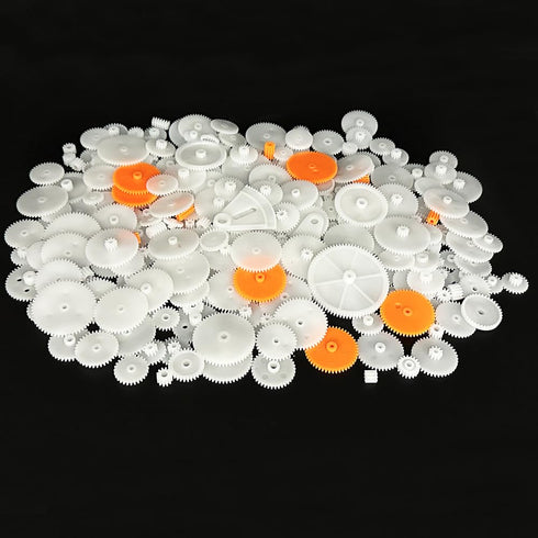 Gracilaria 272PCS (272) Toy Plastic Gear Toy DIY Gear Kit for RC Car Truck Robot Boat DIY Model Toy Electric Motor Gear