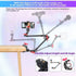 Super Camera Clamp Mount with Adjustable Magic Arm 22in, Articulating Arm with Dual Ball Head Adapter 1/4" Thread for
