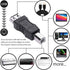 Herfair (2Pack, Printer to USB Adapter USB Type B Male to USB-A Female Converter for HP/Canon/Dell/Epson/Lexmark/Xerox