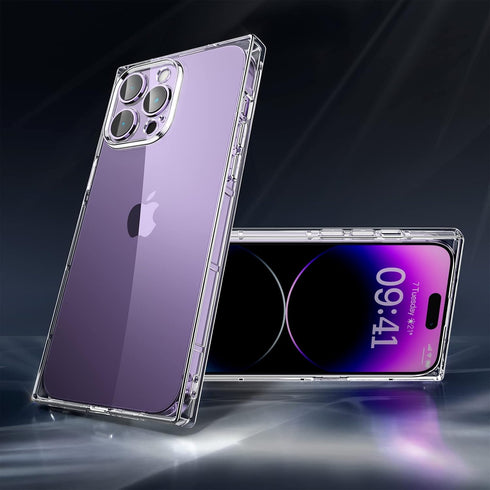 Tzomsze Clear Cute Case for iPhone 14 Pro Max 6.7 Inch, Full Camera Protection & Reinforced Corners, Neon Green