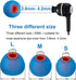 Earbud Tips Soft Silicone Replacement Tips for in-Ear Headphones (Inner Hole 3.8mm - 4.2mm) 9 Pairs S/M/L