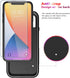 Diverbox iPhone 11 Case, Heavy Duty Shockproof Protection with Tempered Glass Screen Protector - Black