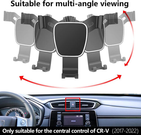 Car Phone Holder for 2017-2022 Honda CR-V SUV, Auto Accessories Navigation Bracket Mobile Cell Phone Mount