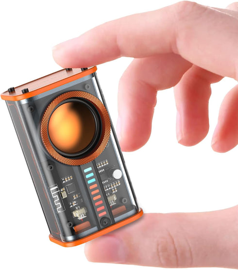 Transparent Wireless Bluetooth Speaker, Portable Mini Speaker with LED Colorful Lights, Stereo Sound TWS Small Speakers
