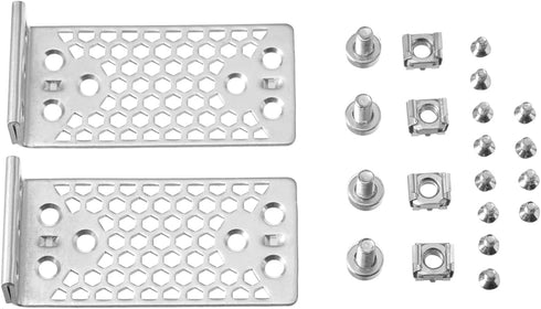 MokerLink Metal Rack Mount Ear for 17.3 inch Switches, Compatible with Cisco 2960X 2960XR 3650 3850