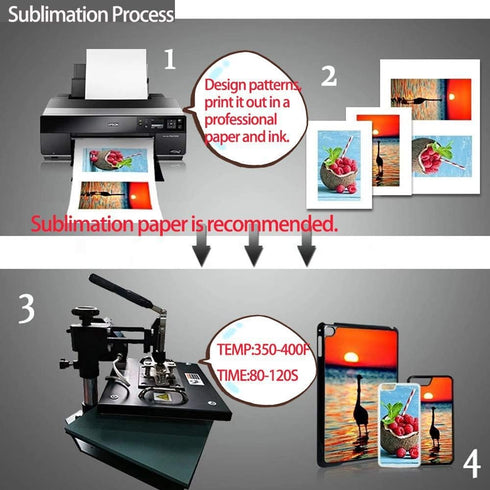 JUSTRY 5 PCS Sublimation Blanks Phone Case Covers for Apple iPhone X/10, iPhone Xs 5.8 Inch, DIY Printable