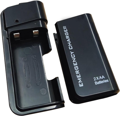 LZDICITARU 2 Battery Operated Phone Charger Emergency|USB Battery Powered Small Power Bank Portable AA Batteries