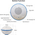 Floating Pool Speakers with Colorful Lights, Bluetooth Wireless, IPX7 Waterproof, Built-in Mic, Crystal Clear Sound