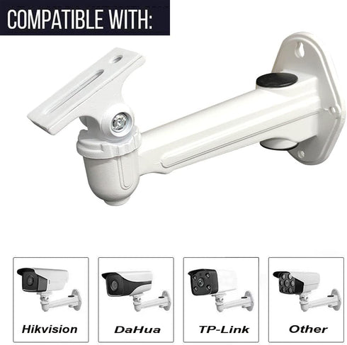 USIDAER Universal CCTV Security Camera Mounting, IP Camera Bracket, Aluminum Alloy Indoor Outdoor Wall Ceiling Mount Holder Stand Monitor Rotary Bracket (2 Pack)