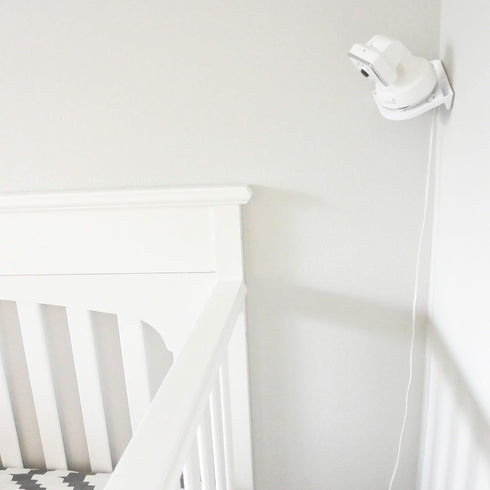 Anywhere Baby Monitor Mount, Compatible with Most Baby Brands, Simple Peel and Stick Installation, 1 Pack, White