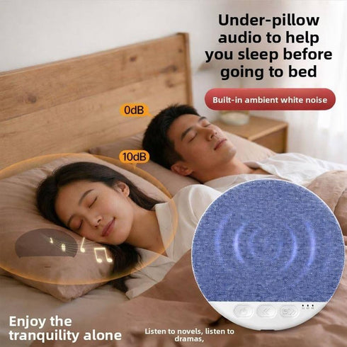 Generic Pillow Speaker for Sleeping,Mini Portable Under Pillow Speaker with White Noise Timer Wireless Sleeps Aid