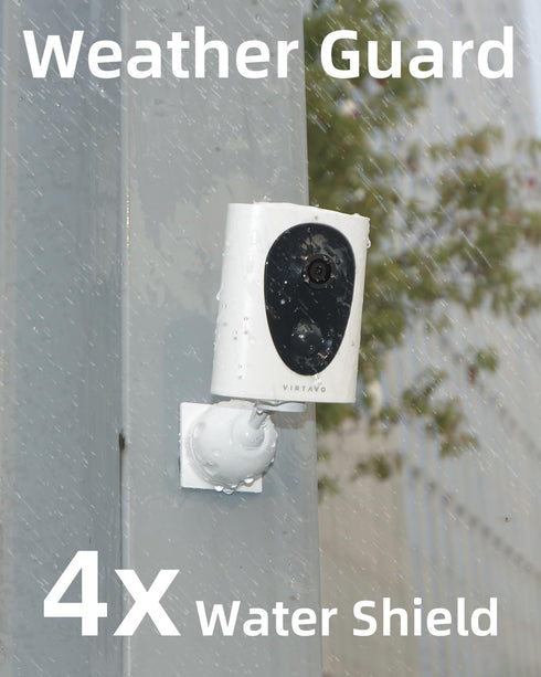 VIRTAVO 2K 2-Way VistaFlask Security Cameras Wireless Outdoor, Battery Powered, AI Motion Detection, for Home Security