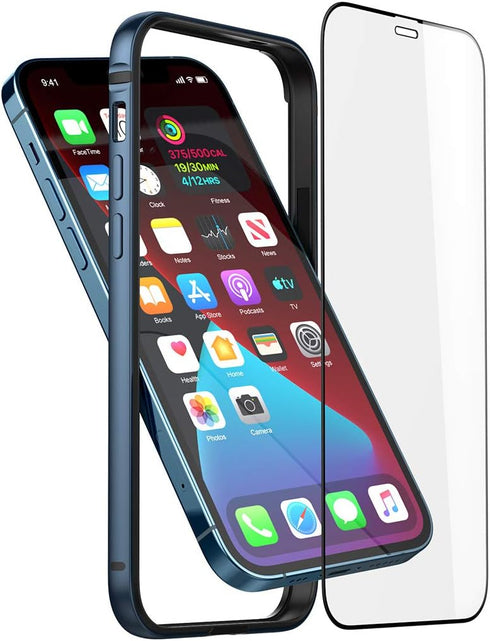 Slim Case for iPhone 12 Pro Max, Dark Navy Blue, Bumper Cover with Soft TPU Inner, Wireless Charging, No Signal