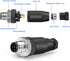 Eonvic M12 4 Pin Male Connector, 12mm A Code Industrial Circular Connector, 2pcs IP67 250V 4A AC/DC Wireable Sensor