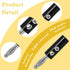 10Pcs 4mm Open Screw Type Speaker Banana Plugs, Gold Plated Connectors for Speaker Wire
