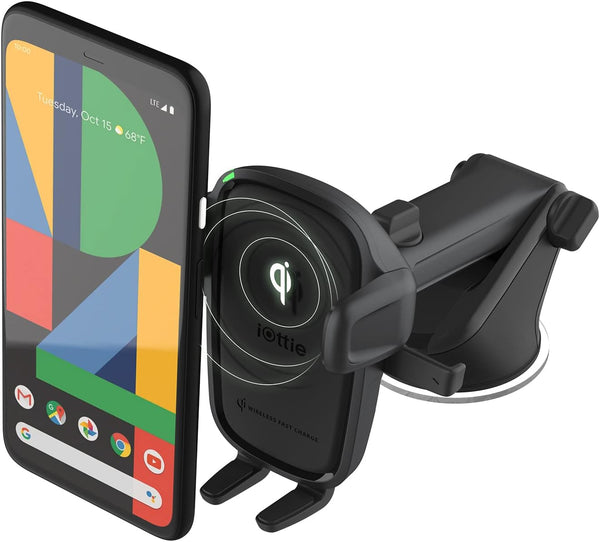 iOttie Car Charger Easy One Touch Wireless 2 Qi Charging Dashboard Phone Mount for iPhone, Samsung Galaxy, LG