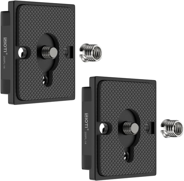 SIOTI 200PL-14 Quick Release Plate - Compatible for Manfrotto Tripods Head with RC/RC2/XPRO
