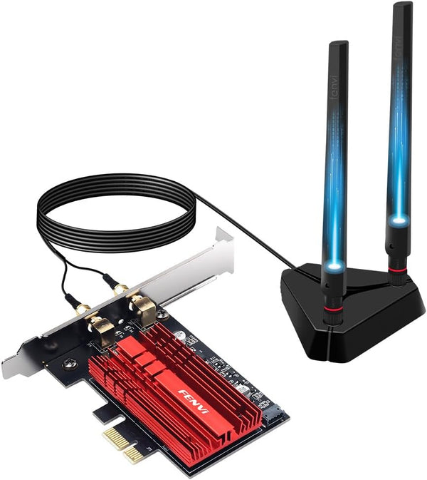 WiFi 6E AX210 PCIe WiFi Card for Gaming PC, Tri-Band Wireless Adapter for Desktop, Bluetooth 5.3