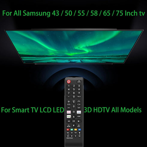 Universal Remote Control for All Samsung TVs, Compatible with LCD LED HDTV 3D Smart Models