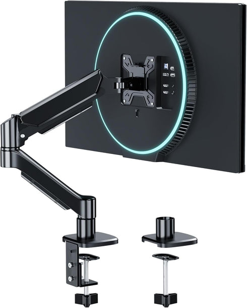 Ekisemio Single Monitor Mount, 13 to 32 Inch Monitor Arm, Adjustable Monitor Stand