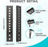 Vertical VESA Extender Bracket Kit, Steel TV Mount Extension for Low VESA Pattern TVs, Suitable for Most VESA Mounts