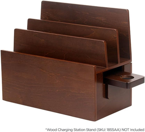 MobileVision Compatible Apple Watch Stand Adapter for Wood Charging Stations and Multi-Device Organizers
