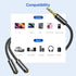 Syncwire Headphone Splitter, Nylon-Braided Audio Stereo Y Splitter (Hi-Fi Sound), 3.5mm Male to 2 Ports Female