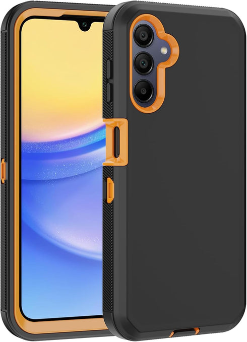 Samsung Galaxy A15 5G Case, with Built-in Screen Protector, Heavy Duty Drop Protection, Full Body Rugged Shockproof