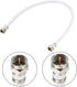 uxcell RG6 Coaxial Cable with F Type Male to F Type Male Connectors, 1 ft, 2pcs