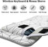 Neoprene Keyboard Carrying Case with Mouse Bag for Logitech MK270 Wireless Keyboard and Mouse Combo (White)