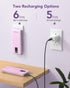 Charmast Portable Charger 10000mAh with Built-in Cables & Wall Plug, External Battery Pack for iPhone, Samsung, iPad