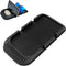 Car Dashboard Anti-Slip Mat Cell Phone Holder, Double-Groove Sticky Gel Pad with Number Plate for Navigation
