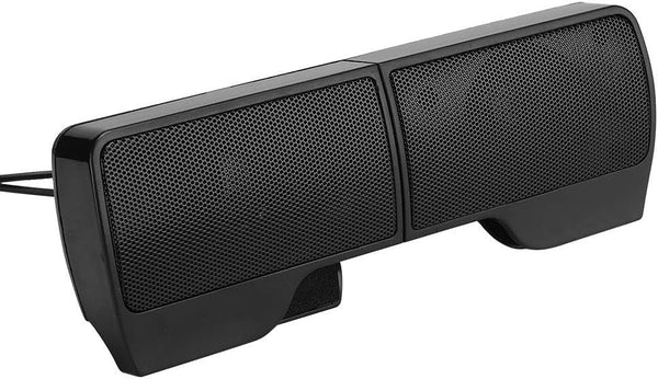 HERCHR Computer Speakers for Desktop PC, USB Plug-in, Wired Laptop Soundbar Speakers, 2W+2W