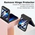 Shop Motorola Razr+ 2023 Case - Slim Hard PC Cover with Integrated Glass Screen Protector & Hinge Protection - Black.