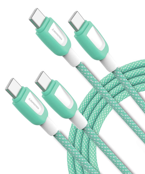 USB C to USB C Cable 120W 2-Pack, 6ft+10ft Fast Charging Compatible with iPhone 15 Pro Max, Samsung S22 Ultra