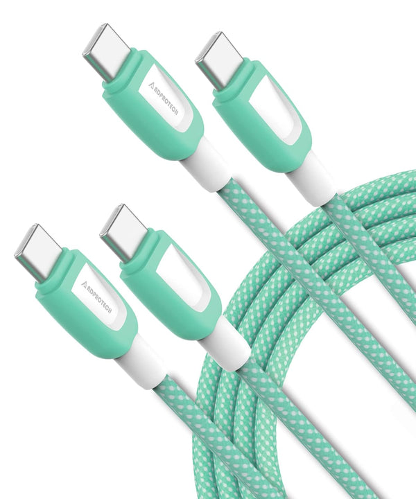 USB C to USB C Cable 120W 2-Pack, 6ft+10ft Fast Charging Compatible with iPhone 15 Pro Max, Samsung S22 Ultra