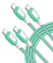 USB C to USB C Cable 120W 2-Pack, 6ft+10ft Fast Charging Compatible with iPhone 15 Pro Max, Samsung S22 Ultra