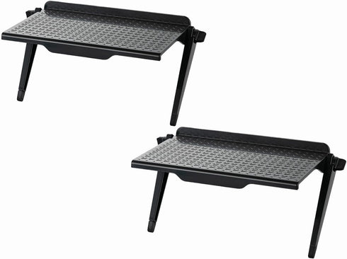 QuZCarious 2pcs tv top Shelf Adjustable Screen Shelf TV Monitor Top Bracket Router