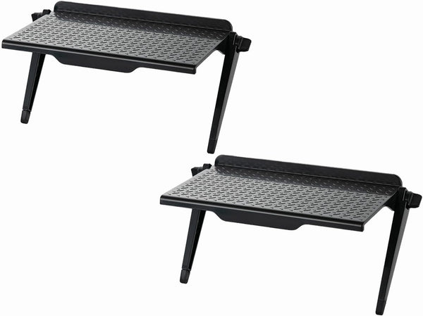 QuZCarious 2pcs tv top Shelf Adjustable Screen Shelf TV Monitor Top Bracket Router