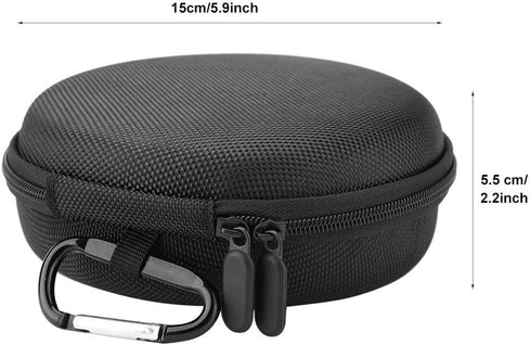 Portable Bluetooth Speaker Bag, Full Storage Case for A1 with Carabiner for Outdoor Activities (Black)